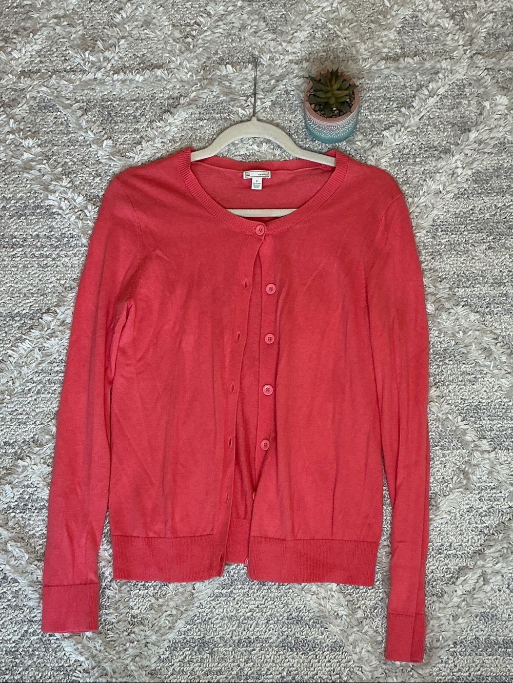 GAP Button-Front Crew Cardigan